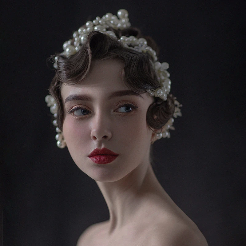 Заколка для волос с жемчугом 2 шт. ободки принцесса | Украшения и аксессуары