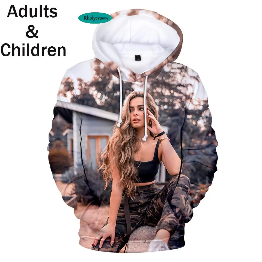 

New 3D Print Addison Rae Hoodies Sweatshirt Women Men Fashion Harajuku Hoodie Boys Girls Streetwear Addison Rae Pullover Clothes