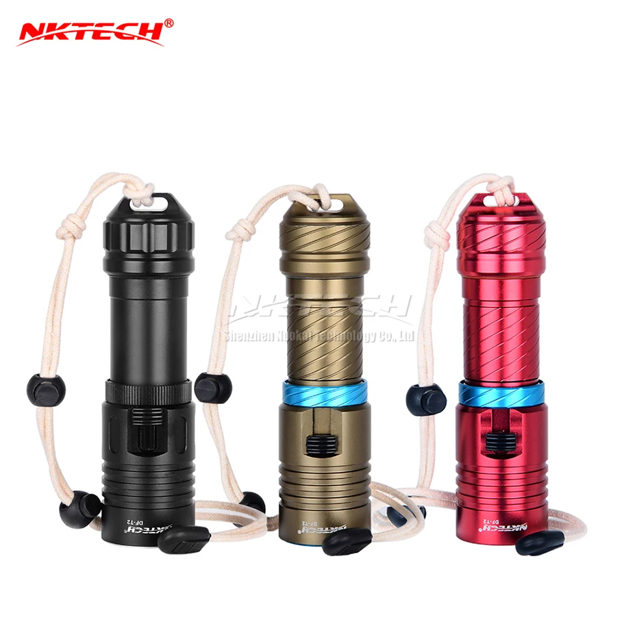NKTECH DF-T2 Diving flashlight 18650 or 26650 LED Underwater light XM-L2 Waterproof dive Lamp Torch Portable Lanterns Nigh | Лампы и