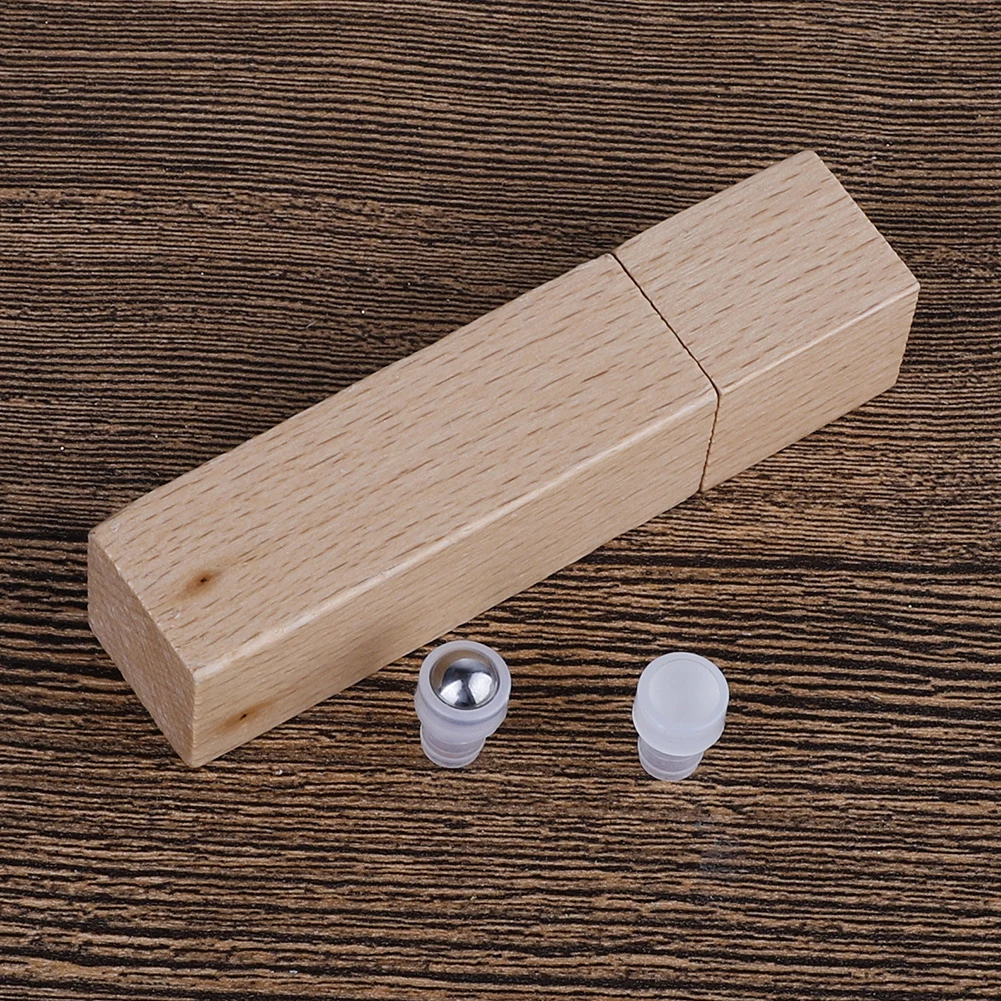 5 мл 10 стеклянные бутылки для эфирного масла в рулоне с шариком из нержавеющей