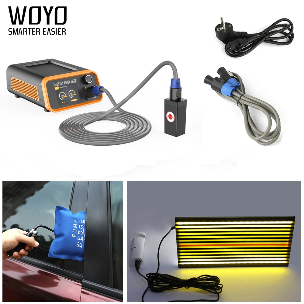 WOYO PDR007 OBD2 Профессиональный автомобильный инструмент для ремонта краски вмятин, инструмент для удаления железных вмятин, набор для удаления вмятин, гаражный набор, инструменты из листового металла