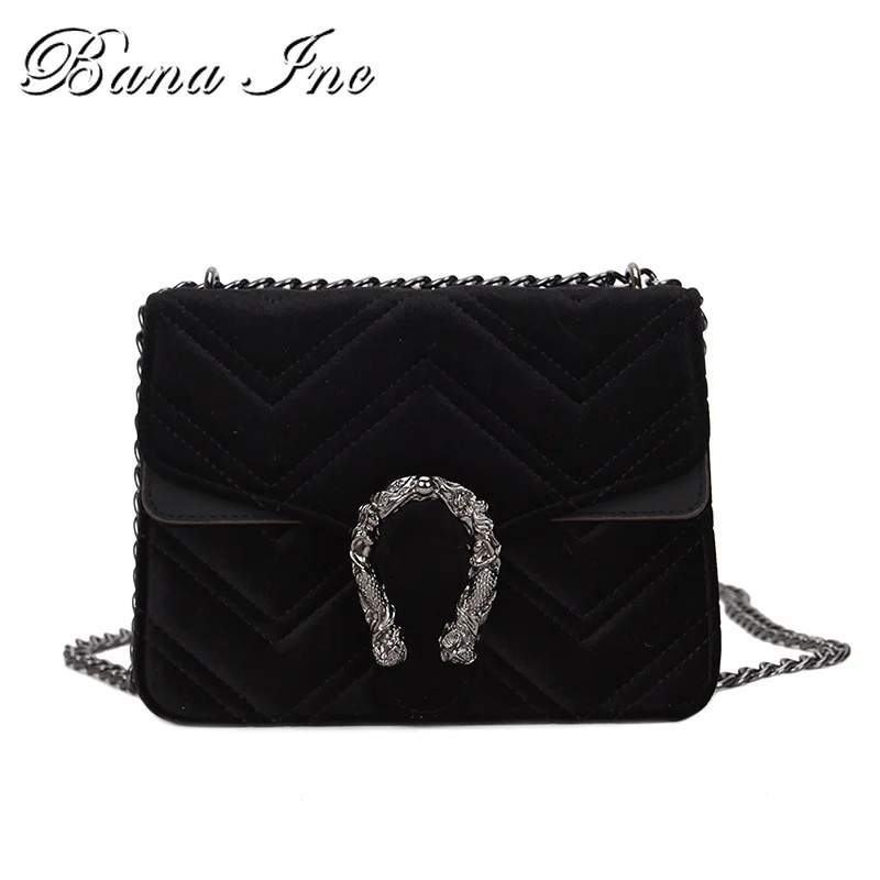 

Women Bag Velour Shoulder Bag Solid Color Chain Buckle Crossbody Bolsa Feminina Luxury Handbags Women Bags Designer Sac A Main