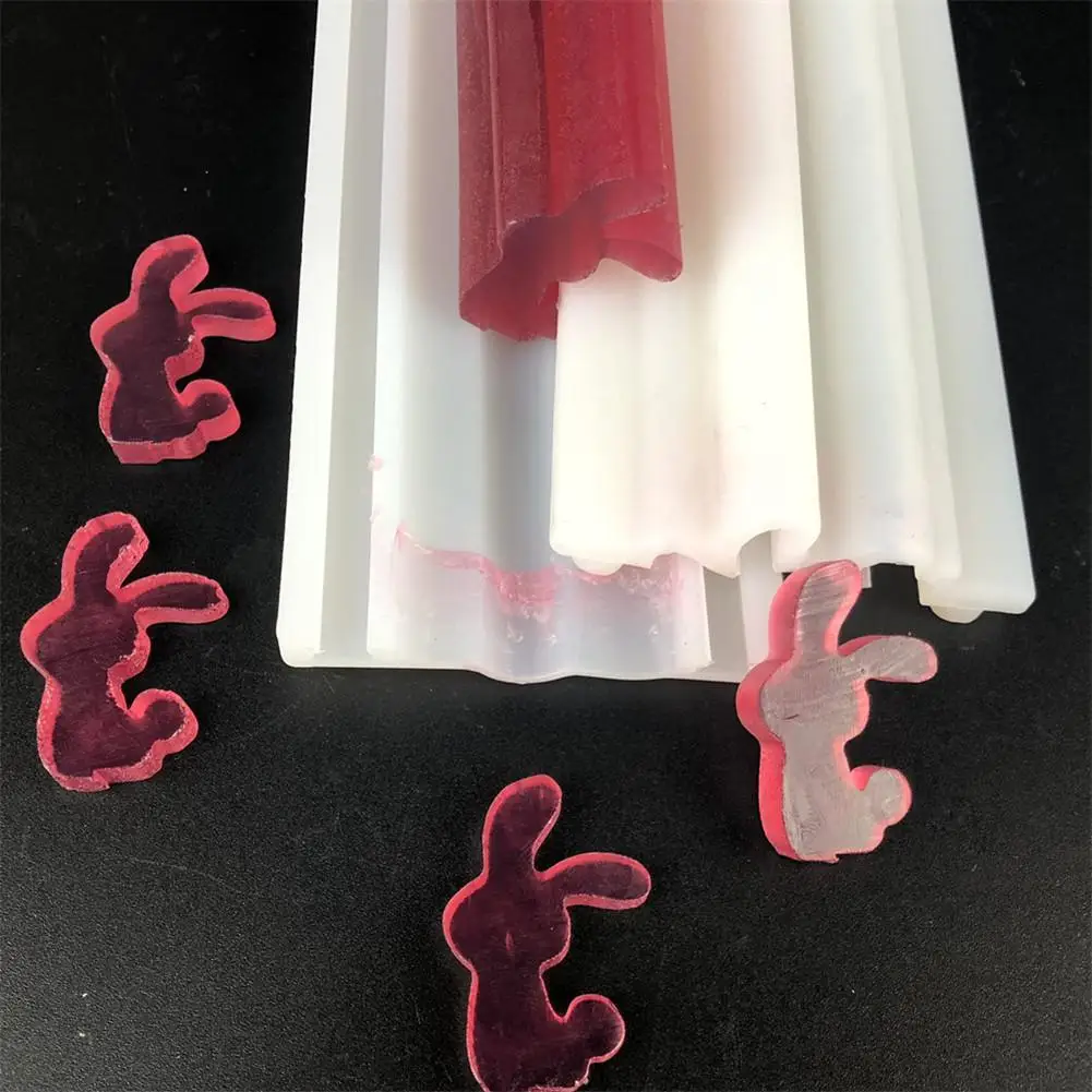 Силиконовая форма для мыла кролика изготовления свечей пудинга торта кухонный
