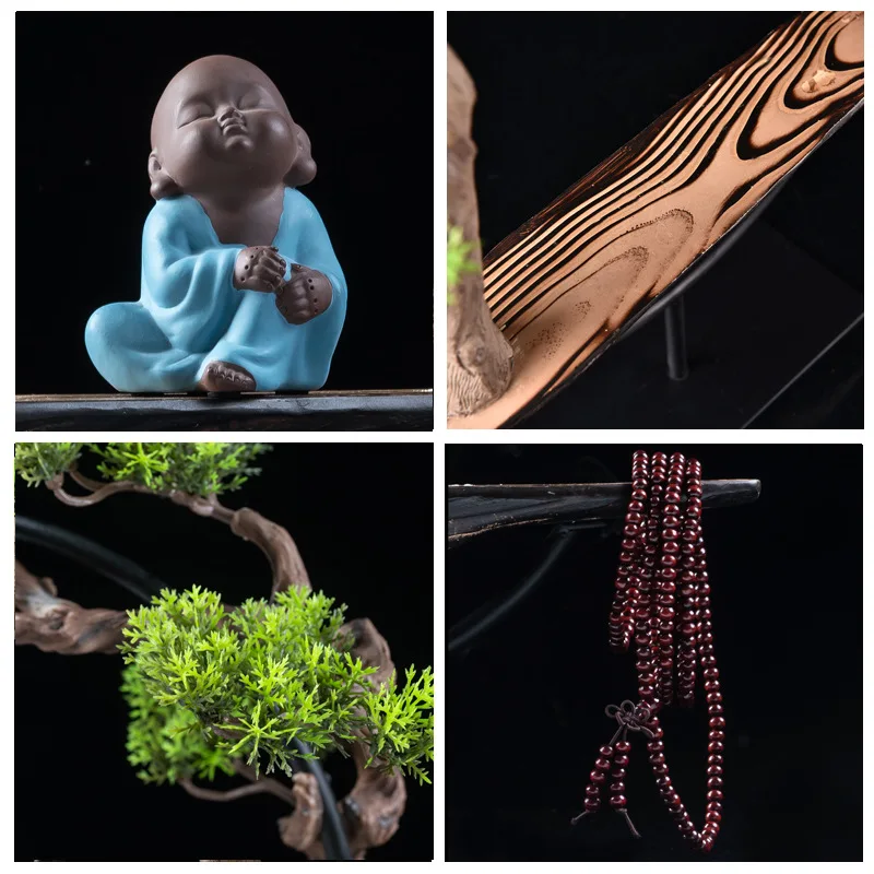 

Chinese Zen Home Decoration Ornaments Fragrant Crafts Creative Fog Pine - Buddha Statue Sculpture Living Room Home Decorations