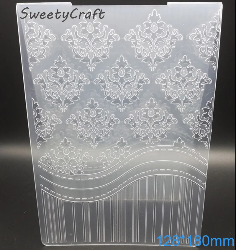 12 8*18 см кружевная строчка с текстурой тиснения пластиковые карточки штампы для