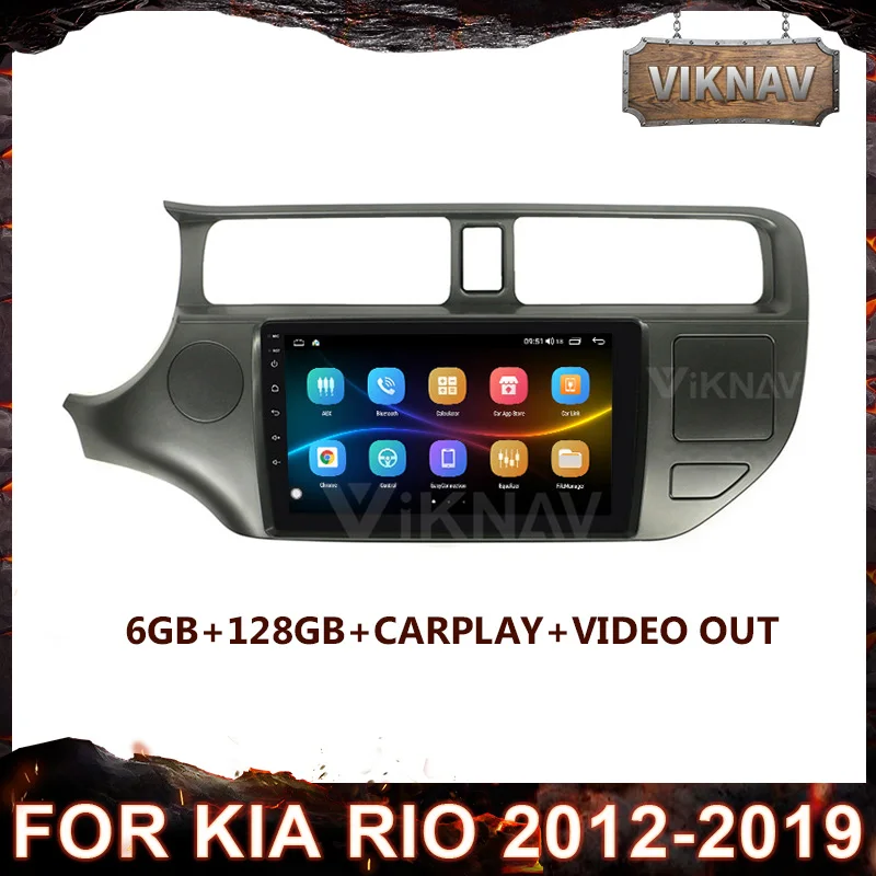 Автомагнитола 2din Android 10 0 для KIA RIO 2012 2019 мультимедийный плеер с навигацией GPS