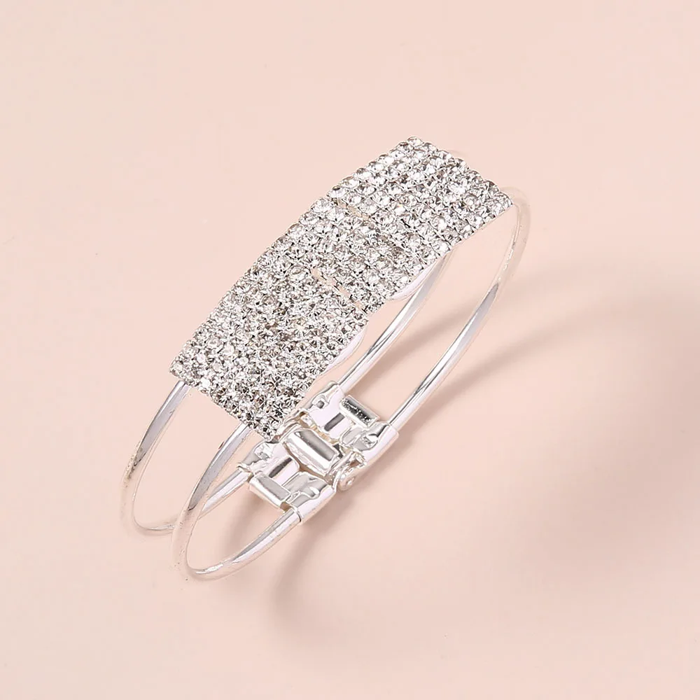 Массивное кольцо на палец Со стразы браслеты для женщин женские свадебные