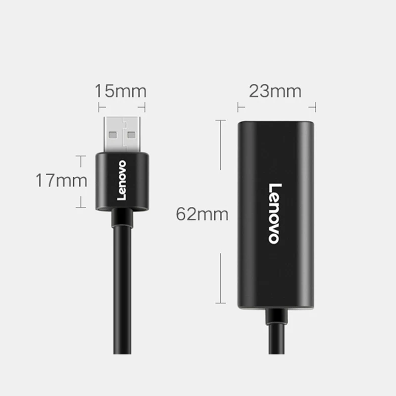 Lenovo USB к RJ45 100M Ethernet Проводная сетевая карта для настольного компьютера ноутбука