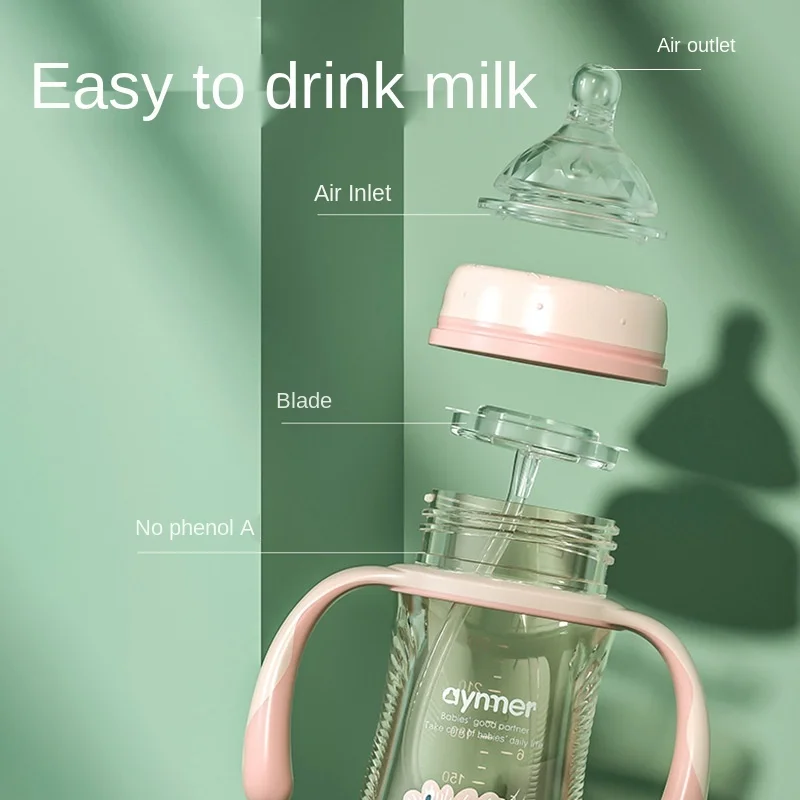 

Milk Bottle Newborn Baby PPSU Feeding Bottle Baby Sucker Cup Biberones Para Bebe Children's Straw Drinking Cup Duckbill Cup