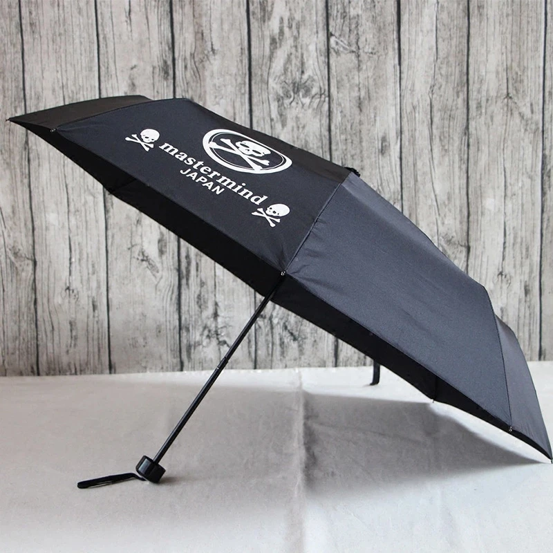 Черный зонт с черепом высокого качества дизайнерский индивидуальный Зонт сделай
