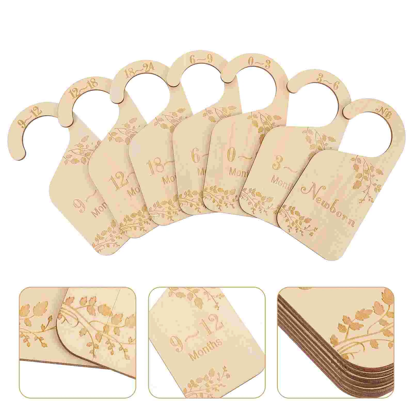 

7Pcs Baby Closet Divider Cloth Organizer Nursery Room Wardrobe Hanger Divider