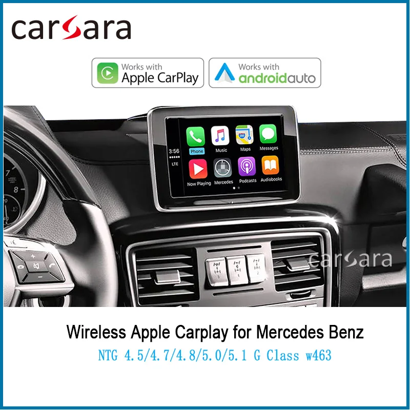 Kaufen Merce Des G Klasse Drahtlose CarPlay Interface W463 AirPlay Phonelink Box Comand System Stimme Steuerung Unterstützung 360 Kamera