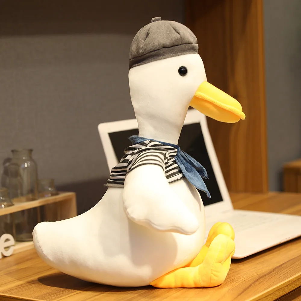 

Cute Simulation Hooded Gentleman Duck Plush Toys Kawaii Stuffed Animal Toys Kids Baby Toys Plush Dolls Girl Gift Photo Props