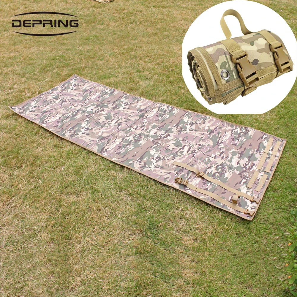 

Тактический коврик для стрельбы, складной армейский обучающий коврик для стрелков, водонепроницаемый нейлоновый коврик 800D для охоты, снайп...