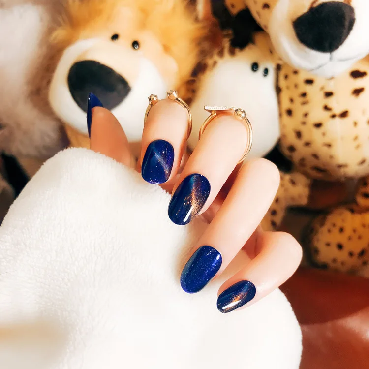 Модные накладные ногти на шпильках острые конфетно красные для ежедневного