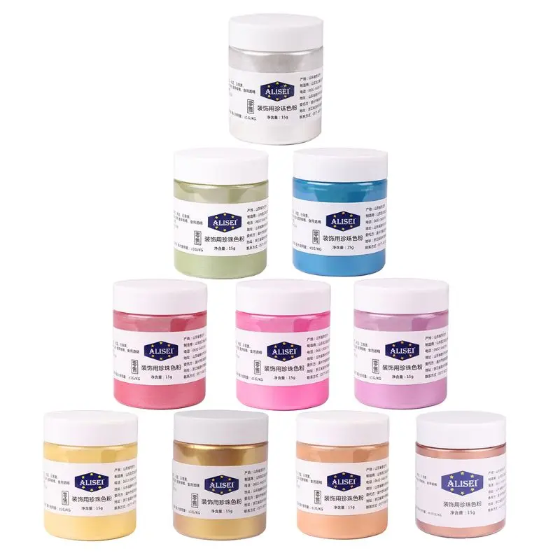 Пигменты пищевые блестящие для украшения пирожных печенья выпечки K1MF 15