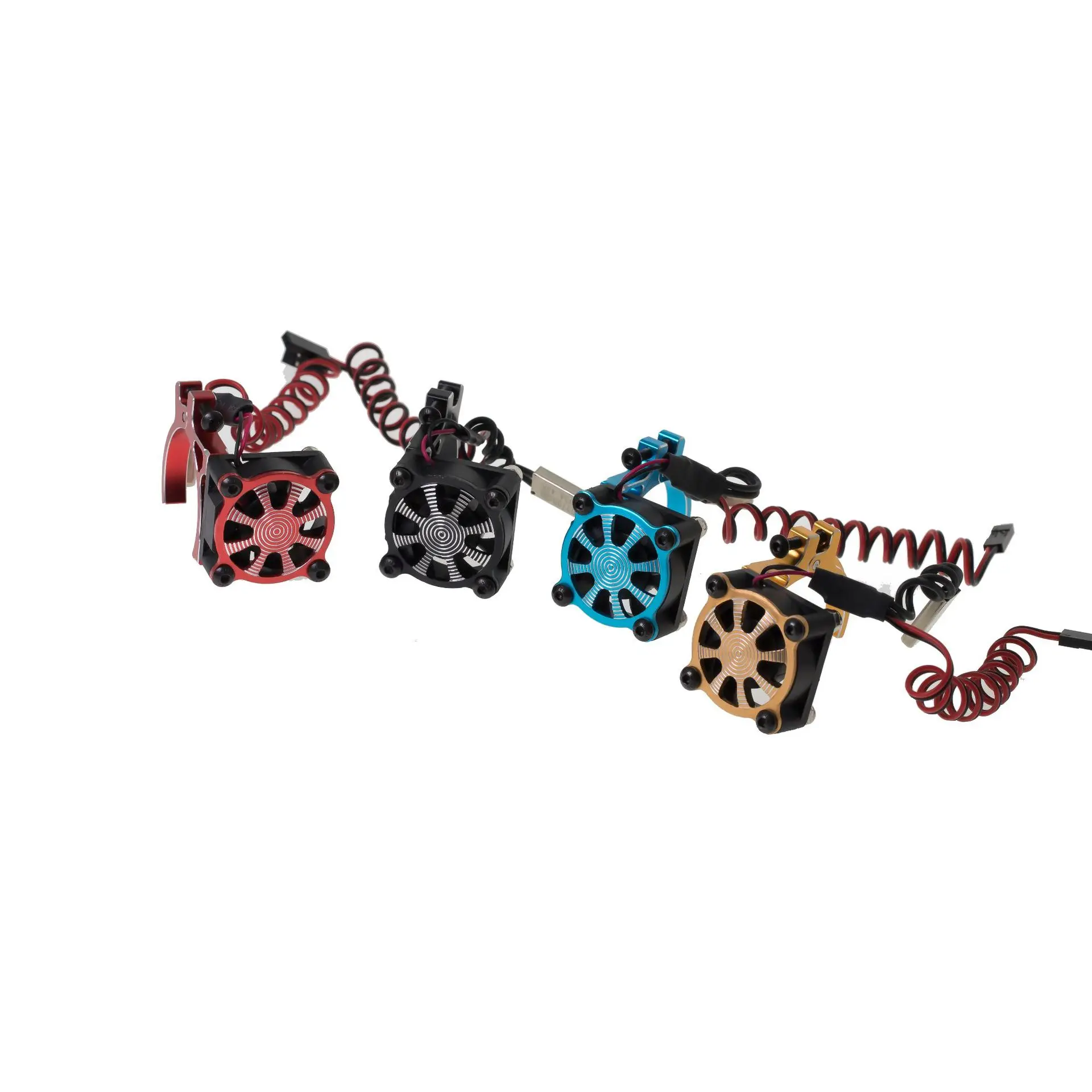 

Красный/синий/черный/золотой на выбор, 36 мм, металлический охлаждающий вентилятор двигателя, регулируемые радиаторы 34 ~ 38 мм для TRX4 SCX10, детал...