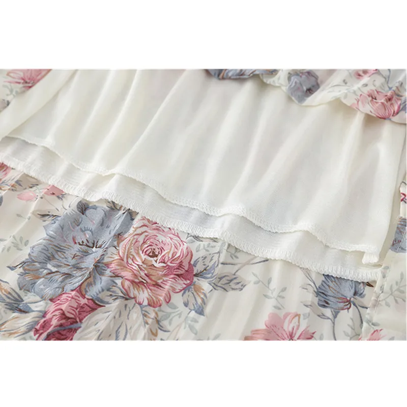 Шифоновые Весенние Новые Платья с цветочным принтом и поясом женское облегающее