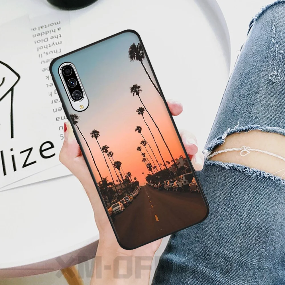 BaweiTE горный шоссе обои черный мягкий чехол для телефона Капа Samsung A10 20 30 40 50 70 10S 20S 2
