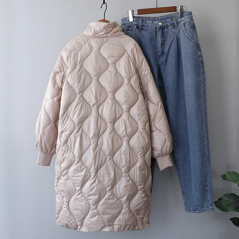 WJJDFC Winter Coat Jacket Women Autumn 2021 Thick Warm Casual Puffer Parkas Streetwear Bubble Harajuku Korean Long Outwear 2021