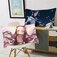 demon slayer pillowcase kimetsu no yaiba printed pillow cover anime cartoon cushion cover decorative pillowcase 50x30cm