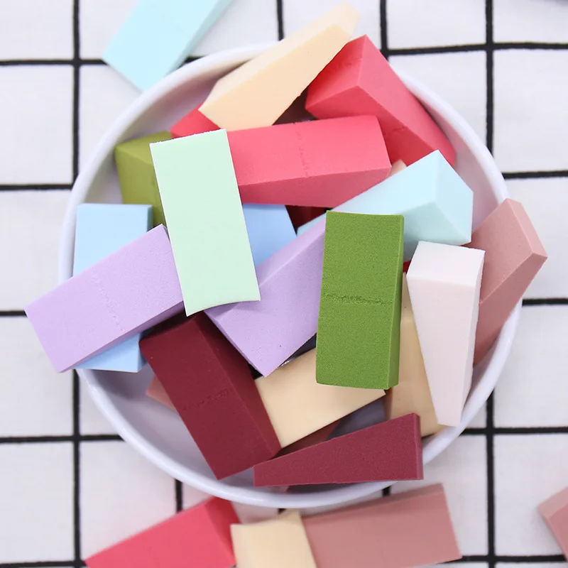 24 шт Одноразовые Макияж Губка comseticsбыл буфами на рукавах пудра гладкая Спонжик