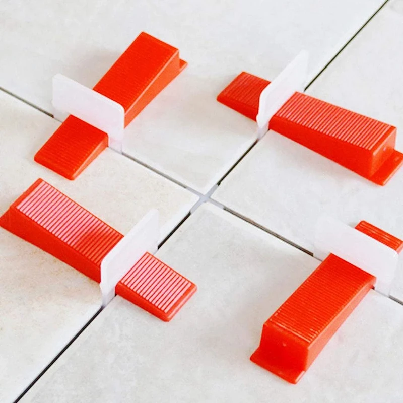 

600 PCS 1/8 Inch Tile Leveling System Clips Premium Tile Leveling Clips Tiles Leveler Spacers for Professional