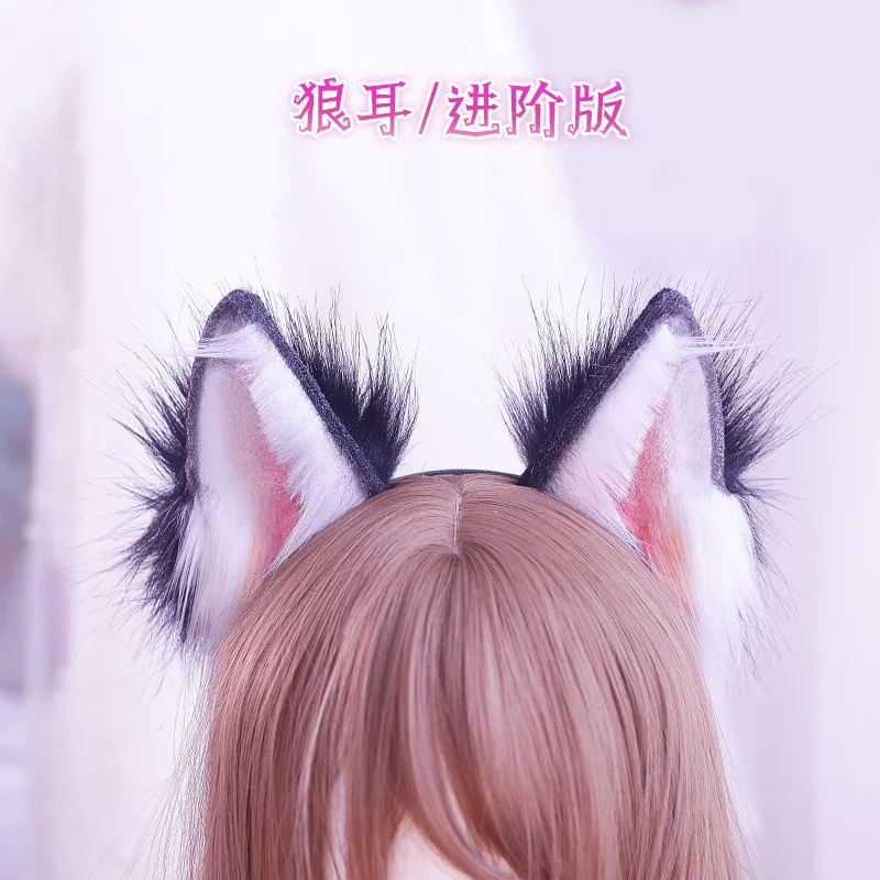 Новинка обруч для волос MMGG ручной работы с волками имитация искусственной кожи