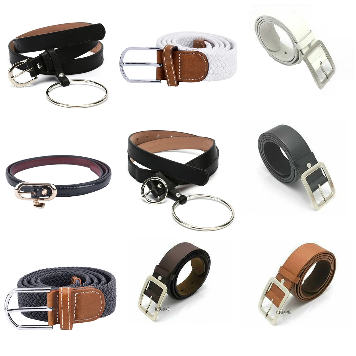

1pcs Fashion Classic Round Buckle Ladies Wide Belt Women's Female Casual Leather Belts For Jeans