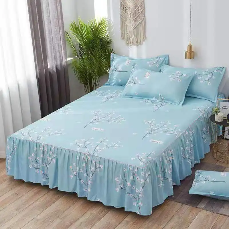 Bed Skirt-8 Кроватная юбка в Корейском стиле покрывало люкс односпальная кровать шляпа покрывало 1,8/1,5/1,2 м - Цвет: Bed Skirt-8