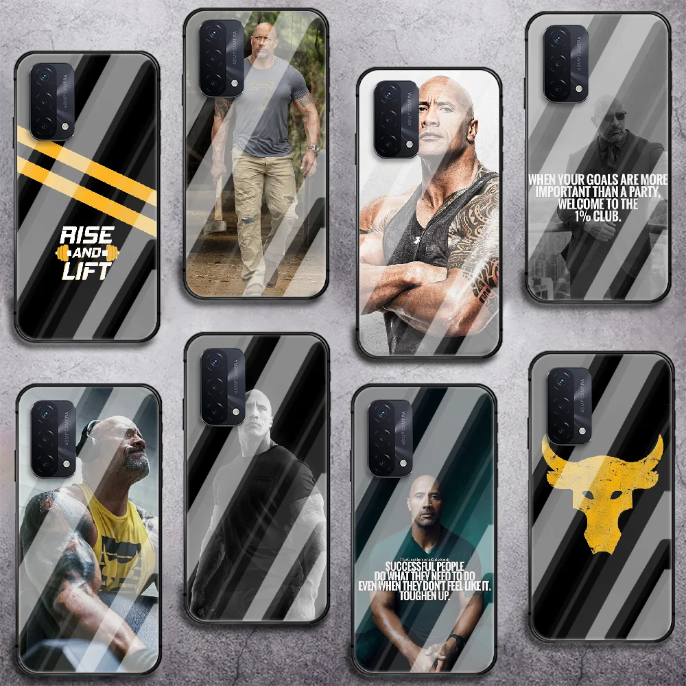

The Rock Dwayne Johnson UA Phone Tempered Glass Case Cover For oppo realme find a x c xt gt 2 53 3 6 7 50 11 i Pro 4g 5g Funda