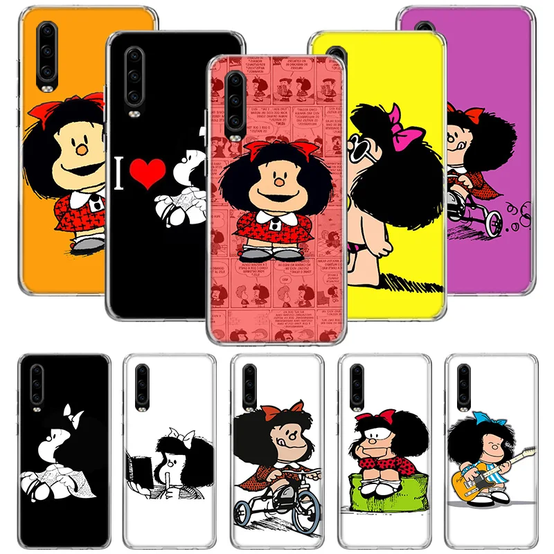 Чехол Mafalda для Huawei P20 P30 P40 P Smart Z + P10 Mate 30 10 20 Lite Pro силиконовый чехол
