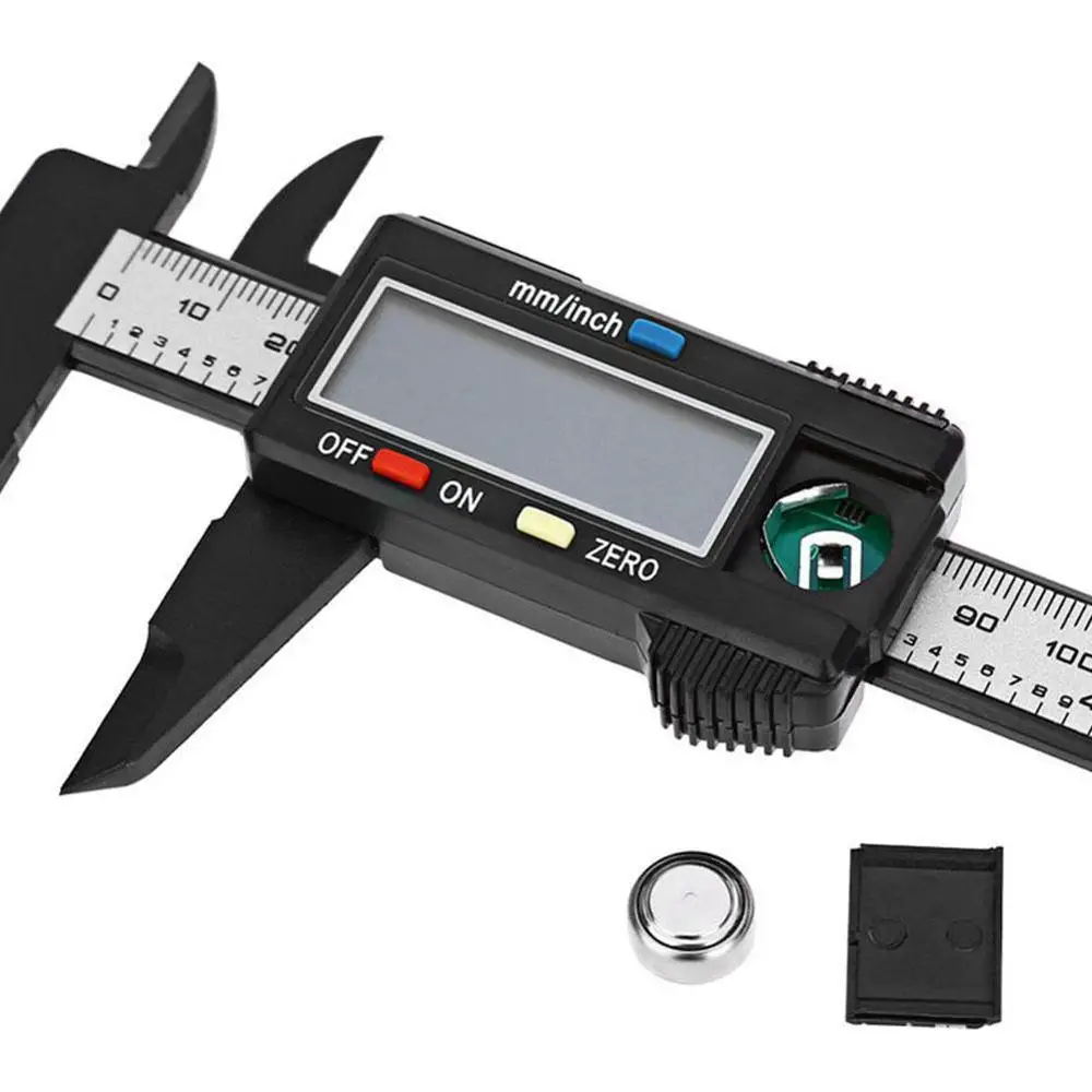 Штангенциркуль цифровой из углеродного волокна 150 мм 6 дюймов|Измеритель толщины|