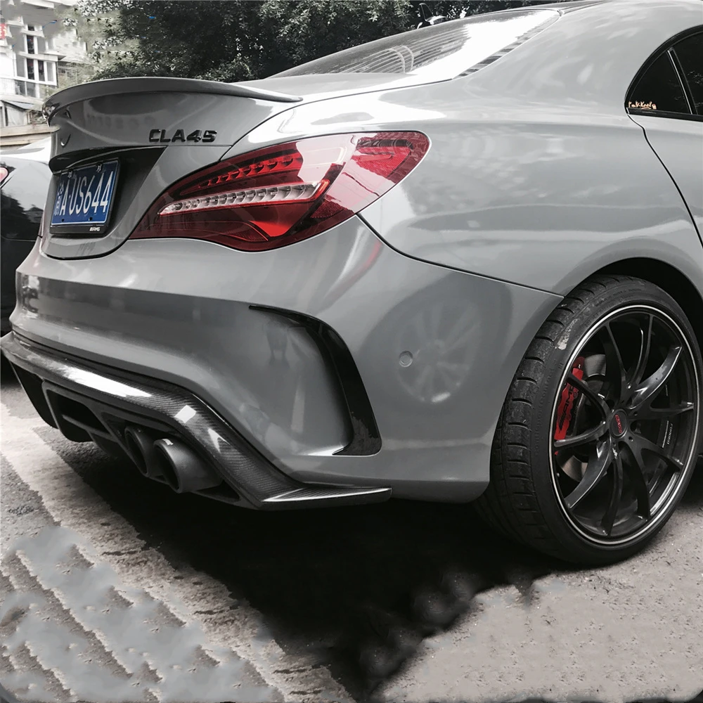 

Canard Air Vent Spoiler Trim For Benz W117 CLA250/200 CLA45 AMA Glossy Black Car Exterior Moulding Stickers Decor Strip Cover