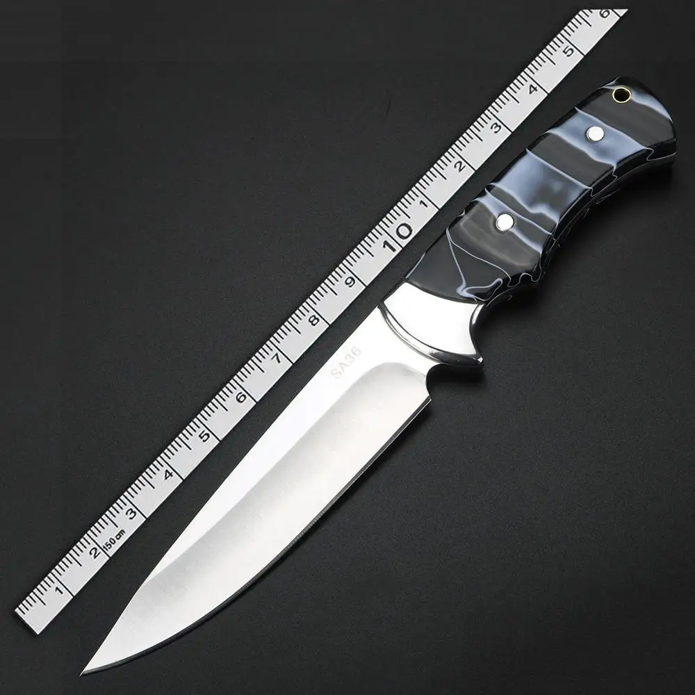 

FOMALHAUT Rescue Knife ABS Handle Camping Survival Fixed Blade Knife Straight Outdoor Hunting Knives Tool