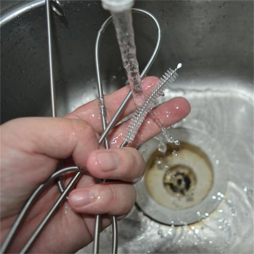 

Long Flexible Refrigerator Scrub Brush Refrigerator Hole Cleaning Brush Refrigerator Hole Dredge Brush Pipe Cleaning J50