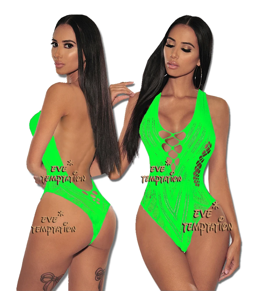 Горячая пикантная Пижама комбинация боди чулки соблазнительный комбинезон для