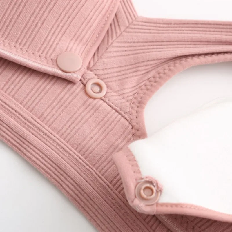 Бюстгальтер для беременных женщин из хлопка с однотонным принтом грудного