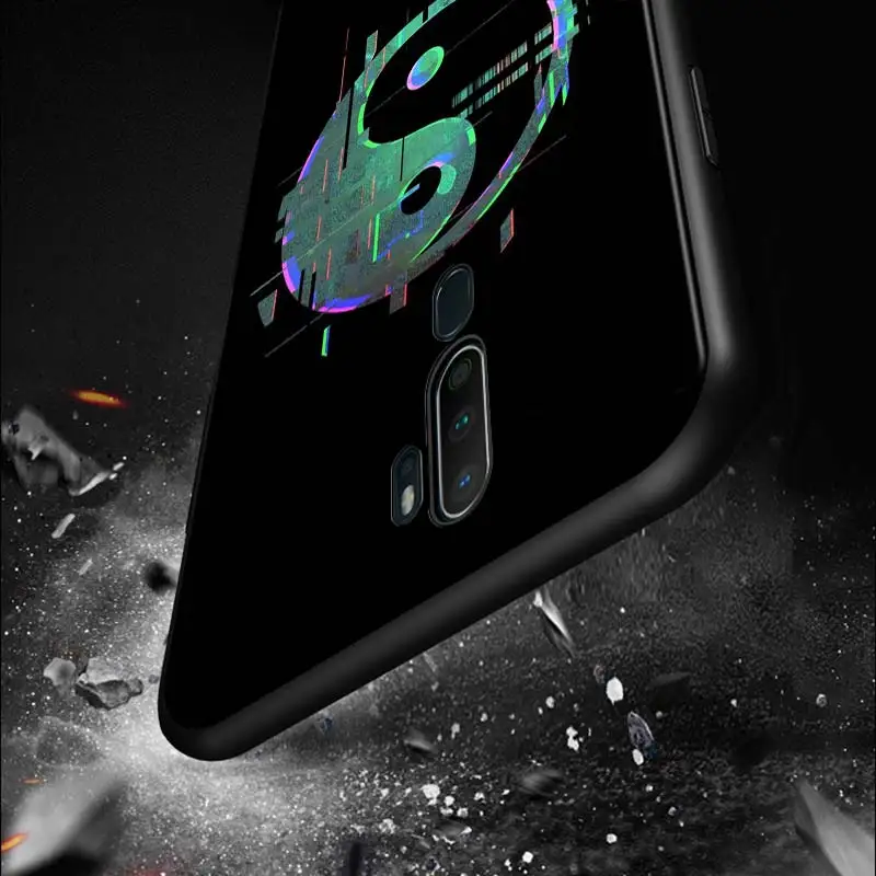 Крутая противогаз Smiley для OPPO Reno 5Z 5K 6 6Z 5 5F Lite 2F 2Z 2 Z A Pro Plus 5G силиконовый чехол черный