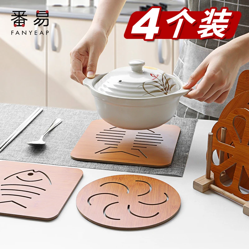 

Creative Wood Coasters Cup Pad Non-slip Heat Proof Coffee Drink Coasters Cup Mat