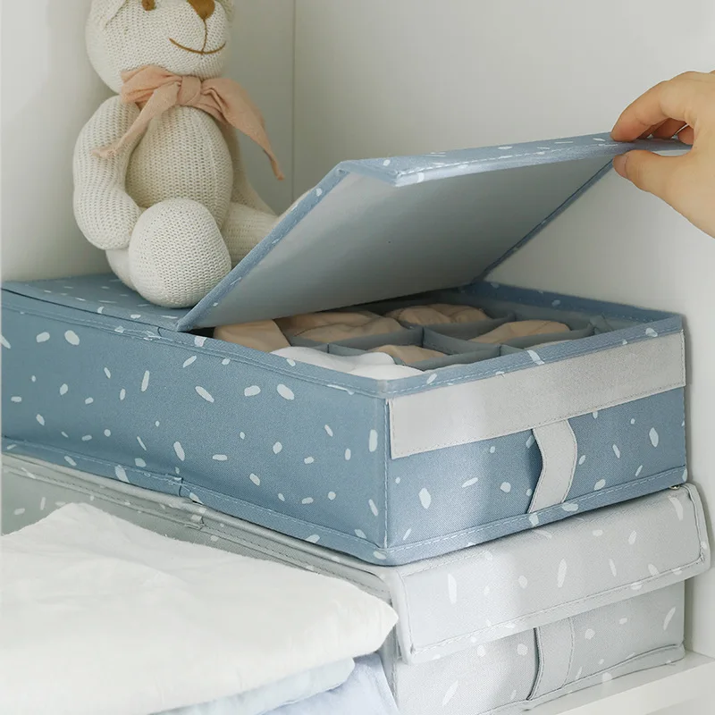 Разделители ящики для хранения с тканевым чехлом органайзер бюстгальтера нижнее