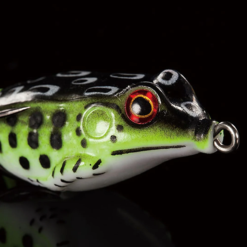 Мягкая рыболовная приманка в виде лягушки 1 шт. силиконовая искусственная