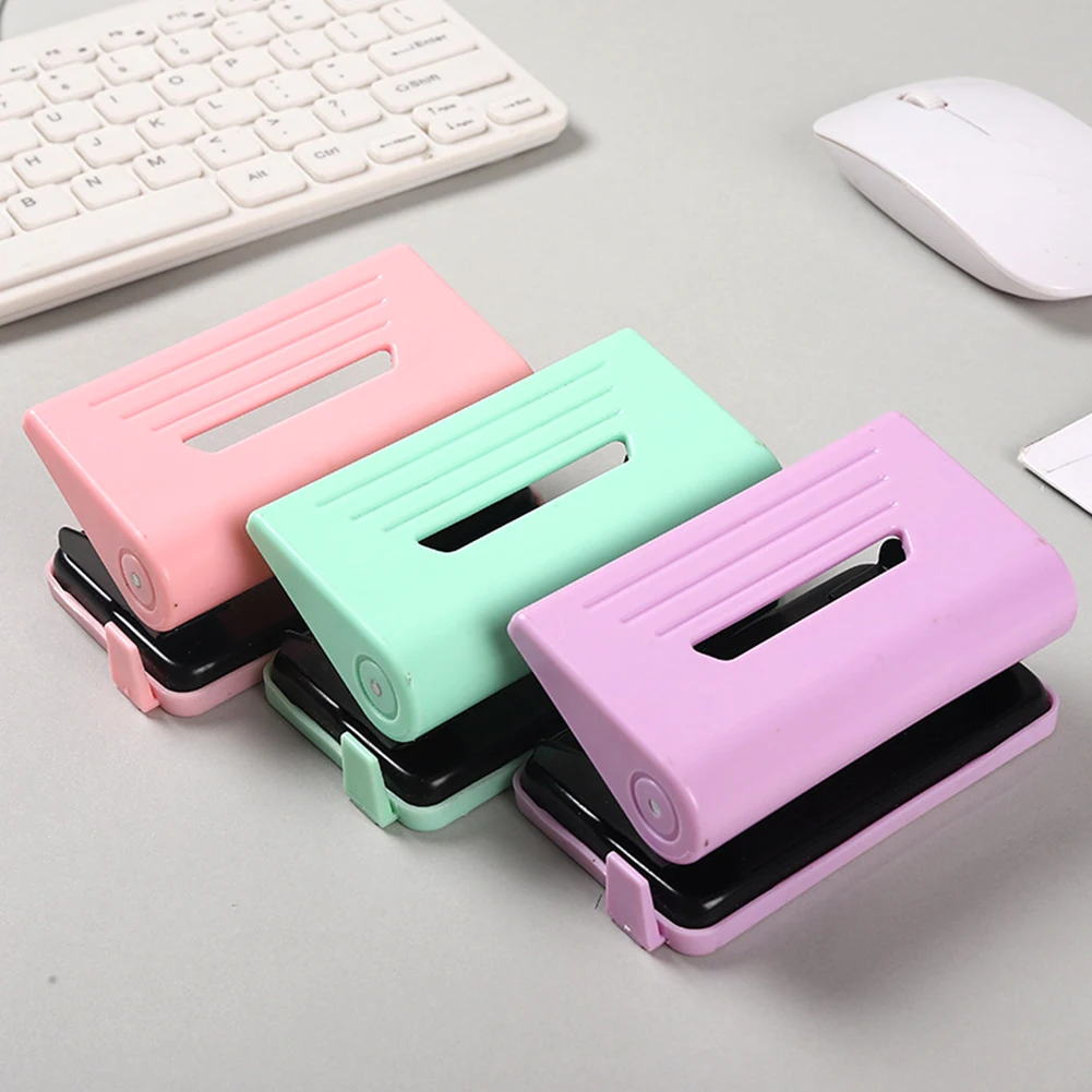 

Durable 2-hole Labour Saving Office School Binding Stationery Student Loose Leaf Hole Puncher Paper Handmade Portable Manual DIY