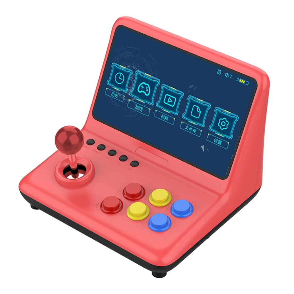 Цвет игровая видео приставка POWKIDDY A12 9 дюймов IPS аркадный джойстик консоль 32 Гб 2000