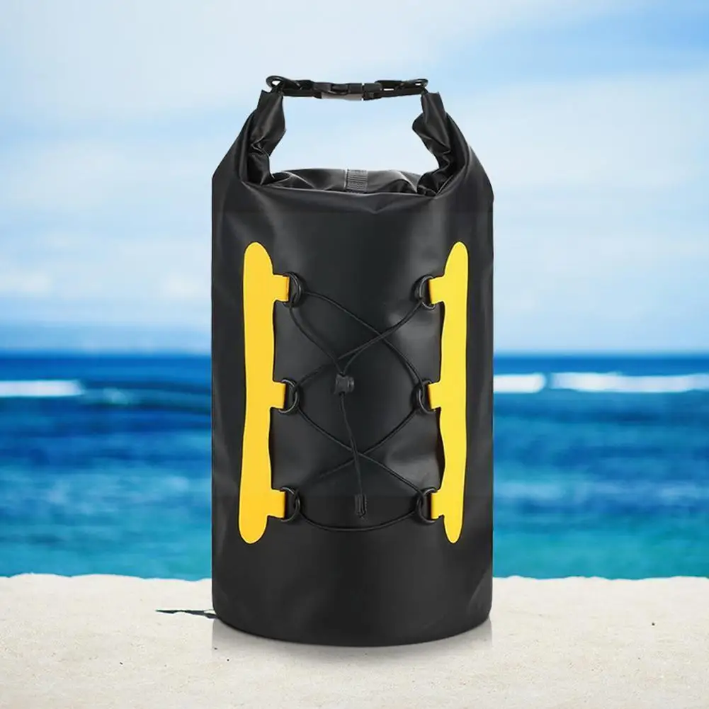 

Waterproof Air Bag Swim Buoy Swimming Tow Float Dry 15L Orange Bag Supplies Safe Waistbelt Floating w/ Blue Camping W7R3