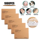 1000pcs Wood Cotton Swab Cosmetics Permanent Makeup Health Medical Sticks Ear Jewelry Clean Sticks Buds for Ears Nose Cleaning