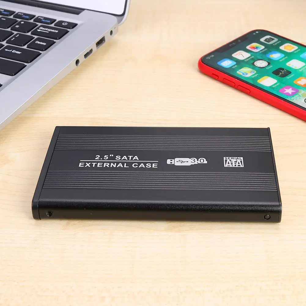 

2.5 inch Plug Type Aluminum Alloy SATA3.0 Hard Disk Box Enclosure 6Gbps USB3.0 Mobile External Case for Notebook Desktop PC