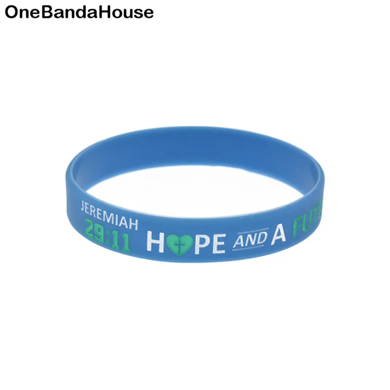 

Силиконовый браслет для вера в Иисуса, 1 шт., Мии 29, 11 надежды и будущего
