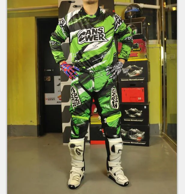 Черный Костюм для мотокросса комплект Dirt BIke Racing Vented Pant комбинированные мотоциклетные костюмы гоночная команда оборудование - Цвет: Черный