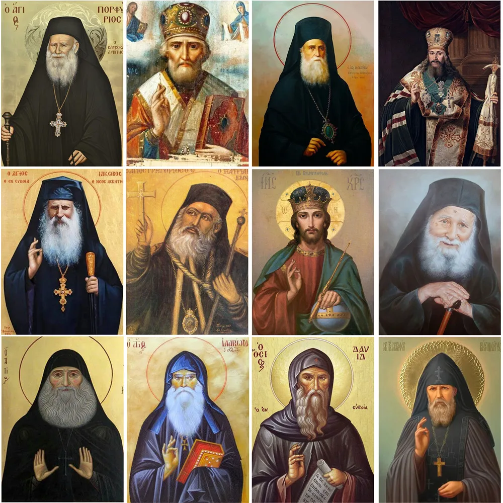 5d Сделай Сам полностью алмазная живопись ортодоксальная церковь патриарх